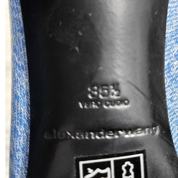 Alexander Wang Delphine 90mm denim Boots EU 35.5 US 55 - Picture 7 of 9